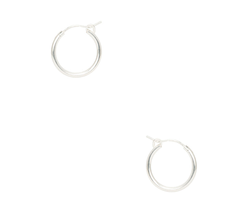Silver Gia Hoops