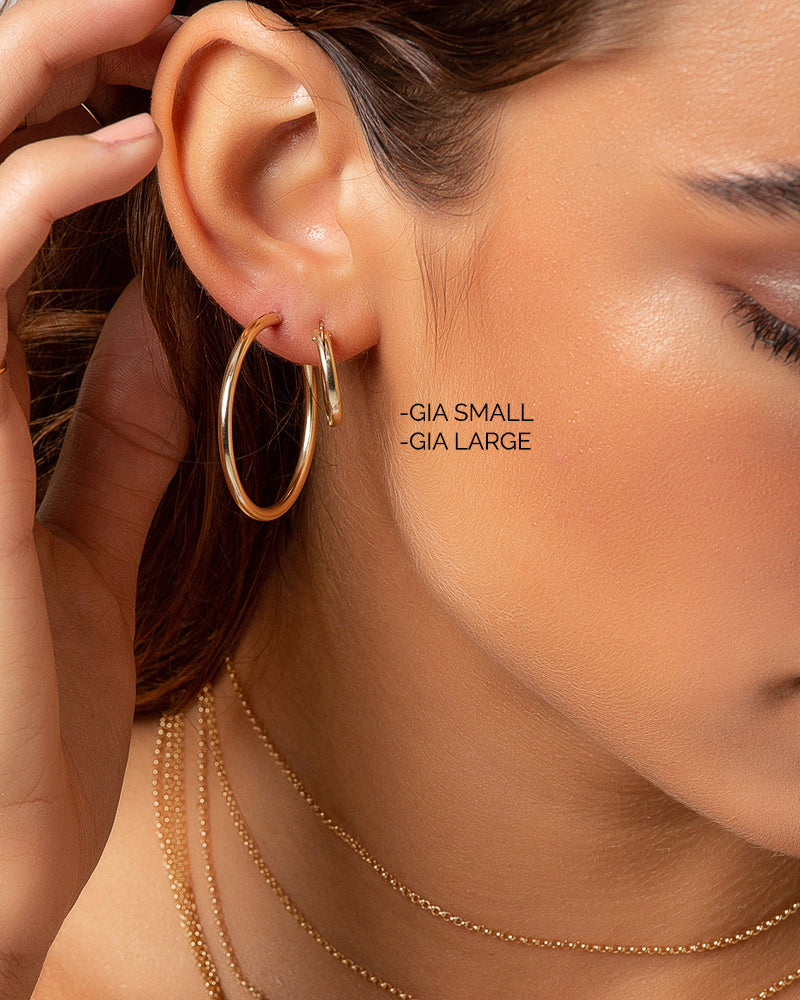 Gold Gia Hoops