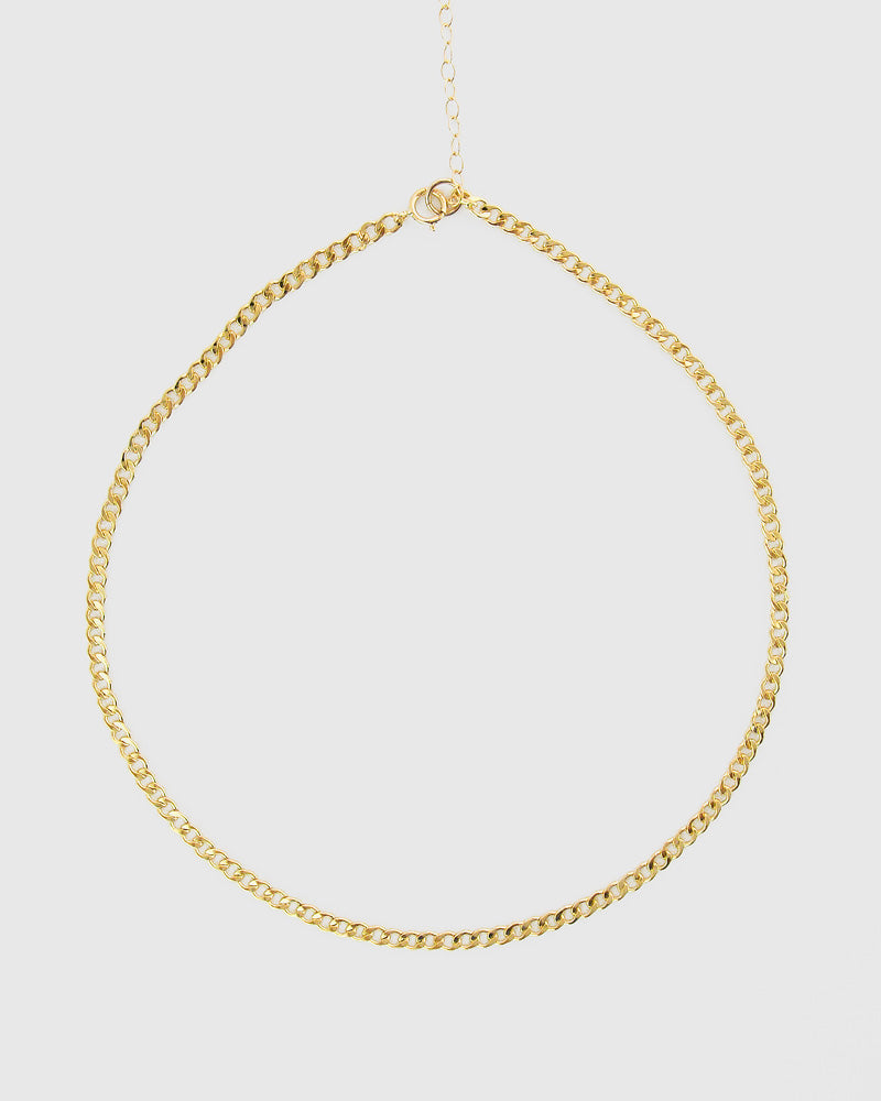 Curb Choker Chain - 14K Gold Filled